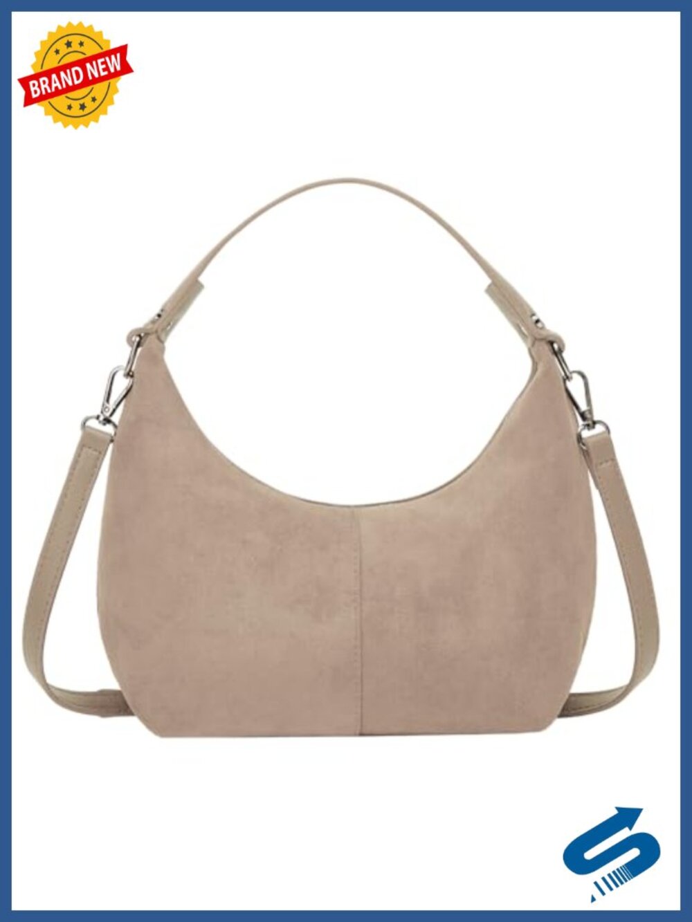 Slouchy Suede Shoulder Bag Tote Crossbody Bag Satchel Winter Work Purse
